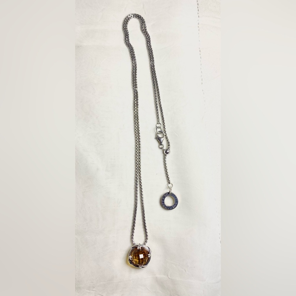 Designer Sterling Silver Citrine Necklace from Peter Thomas Roth - Picture 10 of 15